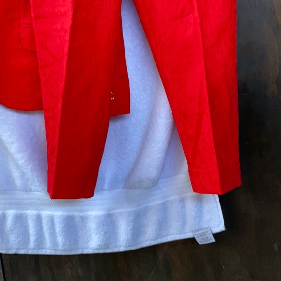 New York & Company Orange 3 Piece Knee-length Pencil Skirt, Blazer and Pant Set - Picture 9 of 15